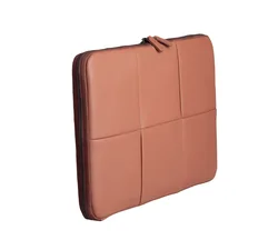 Genuine Leather Handmade Cowhide Laptop Sleeve for Macbook Case  Men Women Clutch Bag with Wrist Strap Unisex  Laptop Cover