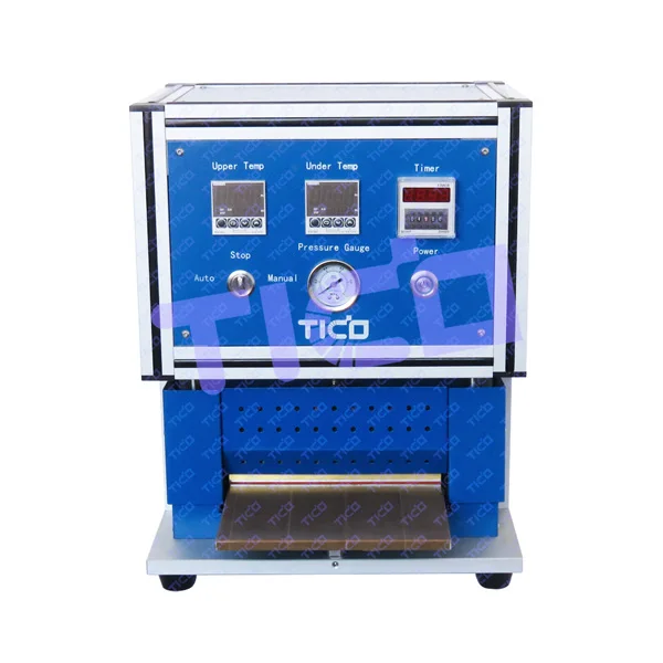 Lab Pouch Cell Hot Sealer Sealing Machine for Aluminum Laminated Film Battery Cup Top& Side edges sealing