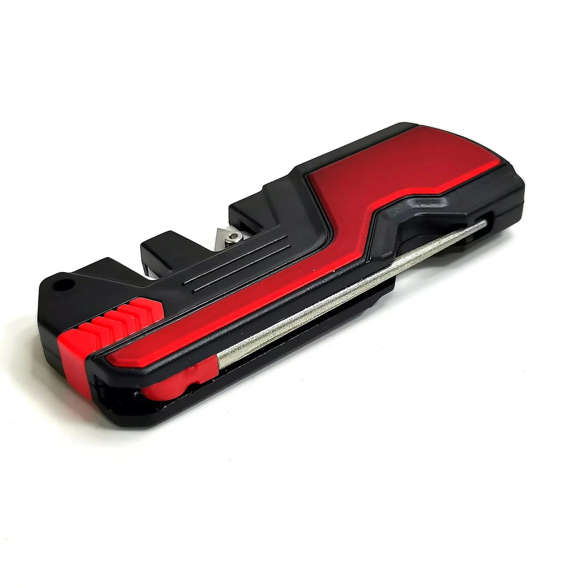 6-In-1 Knife Sharpener & Survival Tools Pocket Diamond Knife Sharpening Rod MultiPpurpose For Outdoor