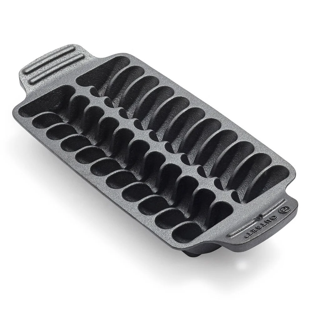 Shrimp Cast Iron Grill and Serving Pan, 22 Holes  Baking Pan Household and Outdoor Camping use Cast Iron Cookware, Non-Stick