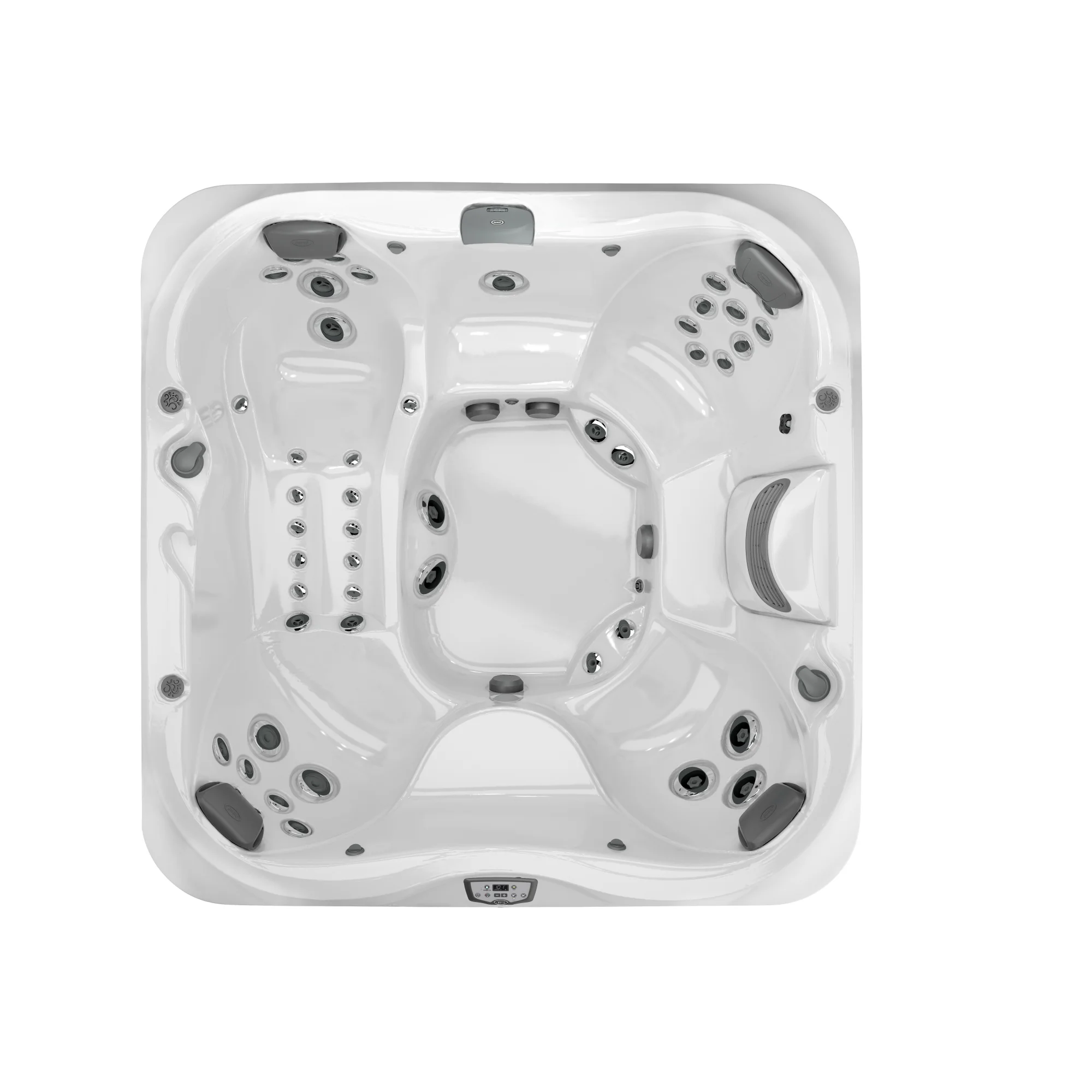 J375 hot tub by Jacuzzi. 52 jets. Thermal cover included. Avaiable in different colours.