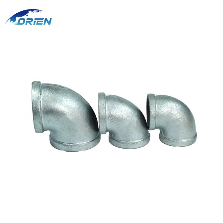 Best Quality Price China Professional Supplier Galvanized Nace Standard Malleable Reducing Elbow Galvanized Pipe Fittings