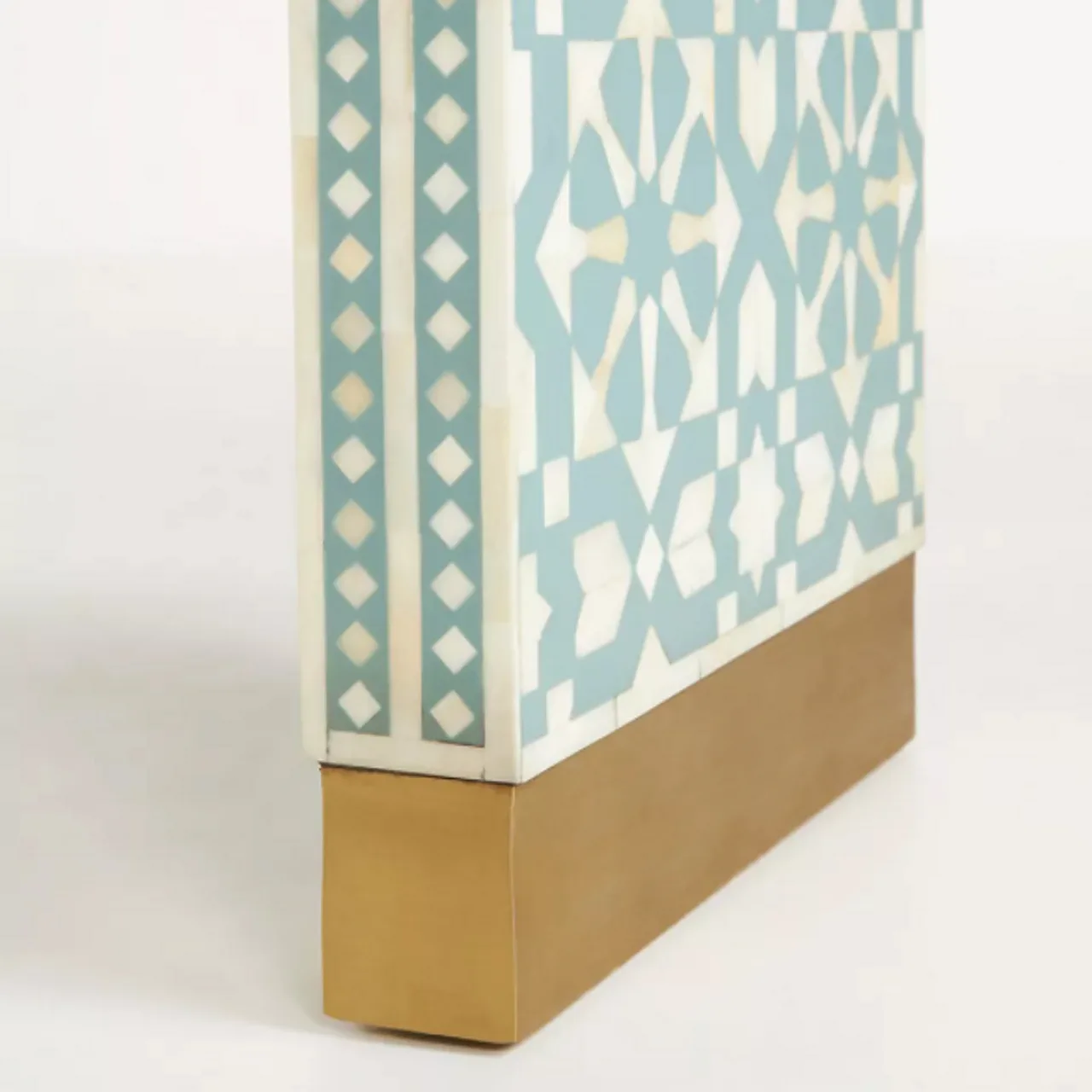 New Arabesque Table Of Bone Inlay Waterfall Console Table By United trade world