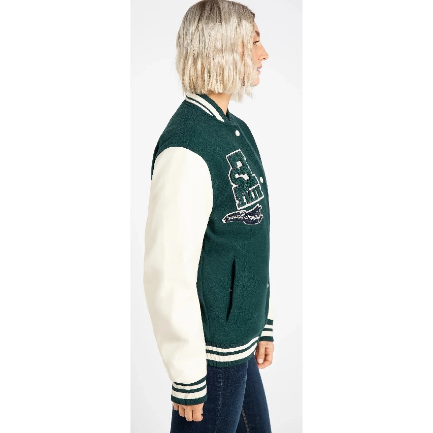 Wholesale Custom Logo Baseball Varsity Jacket Women High Quality Women Varsity Jacket Fall Varsity Jackets
