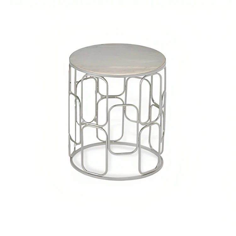 Marble Top Premium Design Metal Base Center Table Superfine Quality Round Shape Coffee Table With Heavy Base