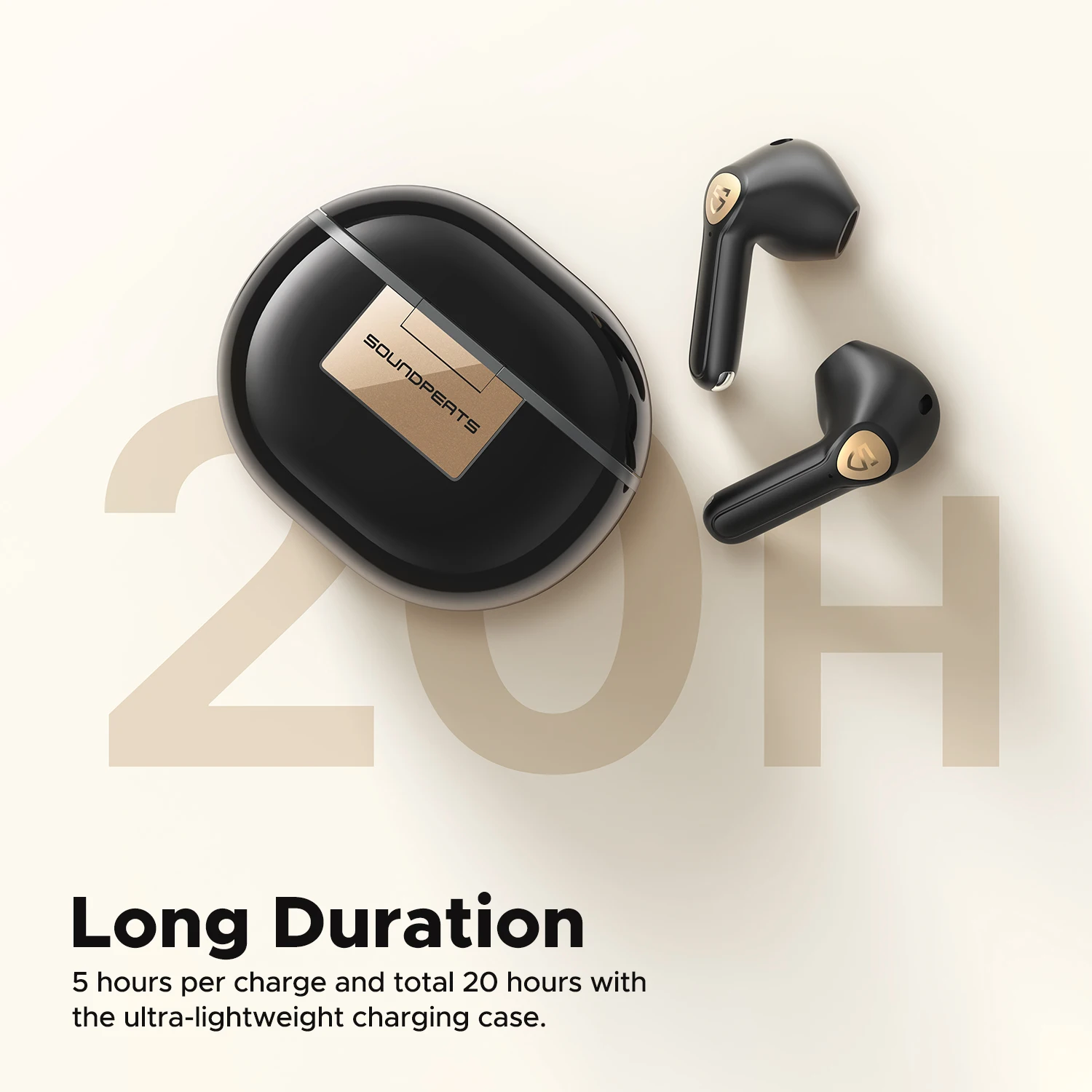 SoundPEATS Newest wireless earphone earbuds Air3 Deluxe HS 14.2mm Driver, 60ms Low Latency Game Mode with Hi-Res Audio for sport