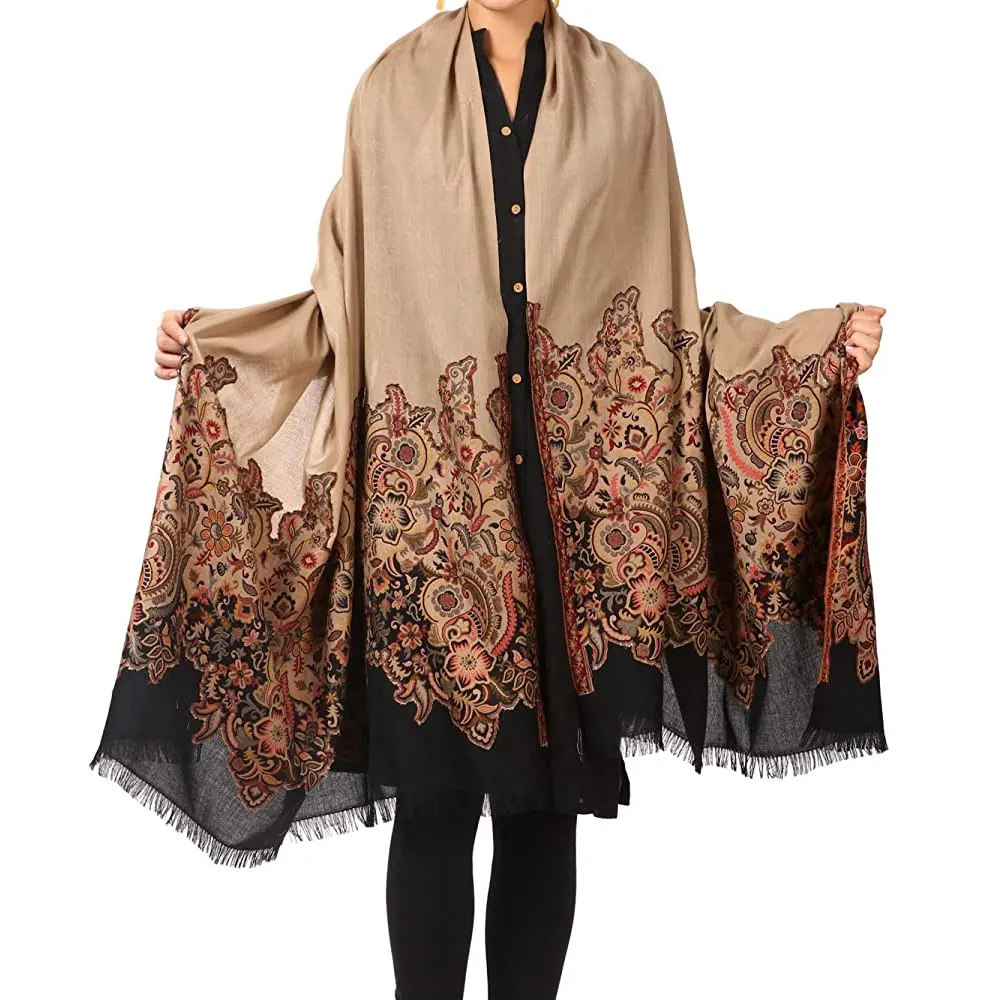 Wholesale 2022 New Style Fashion Winter Wool Shawl For Sale / High Quality Casual Use Women Wool Shawl