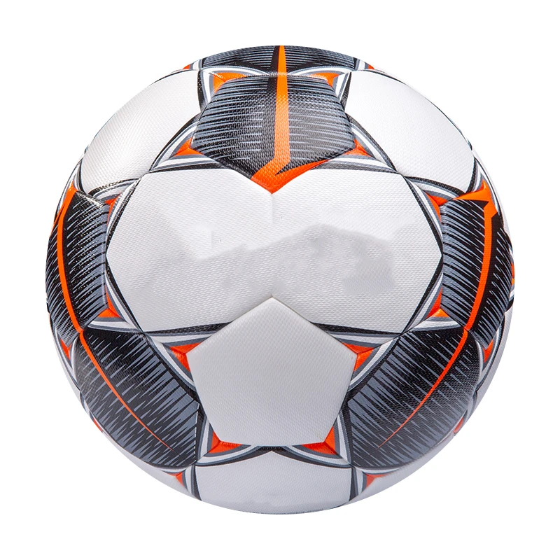 Good quality size 5 leather soccer balls Holographic Reflective Soccer ball Custom Logo Football