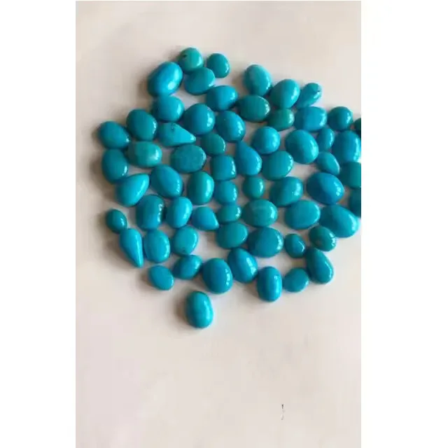 Natural Turquoise known for its captivating blue-green hue and smooth finish With AAA Quality and Exceptional Luster Clarity