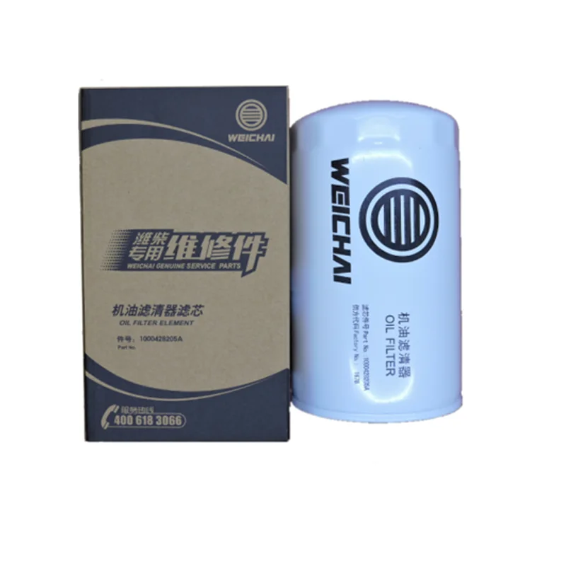 Truck Oil Filter 1000428205A WEICHAI WP12 Element JX1016 612630010239 for SHACMAN FAW FOTON DONGFENG Trucks