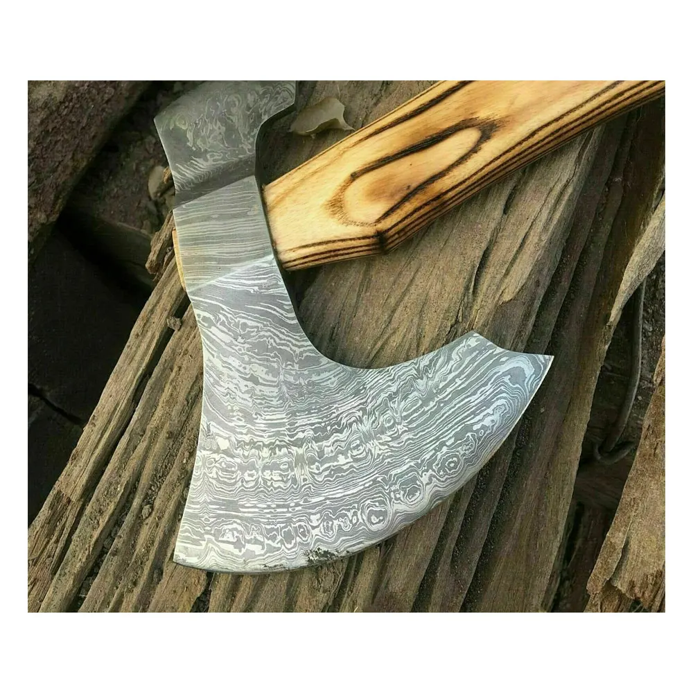 Damascus steel hand forge axe Comfortable hand tool wooden small wooden Damascus steel axe