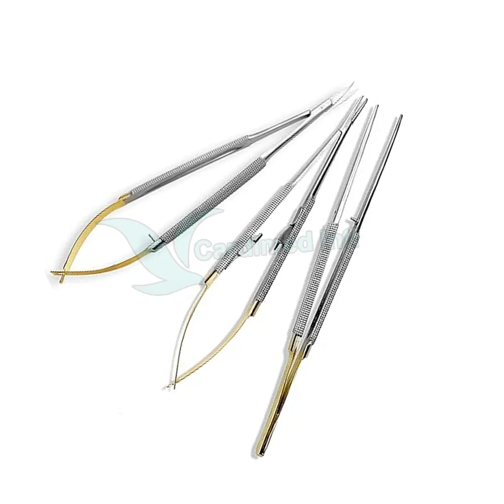 Pakistan Made Micro Needle Holders With Catch Stainless Steel Vascular Needle Holder Surgical Instruments