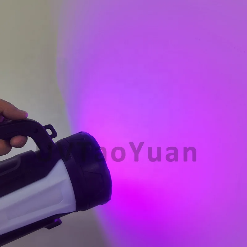 10Watt USB Charging Port High Power Ultraviolet Detector 395nm Blacklight Purple Light Portable UV Flashlight UV Torch Lights