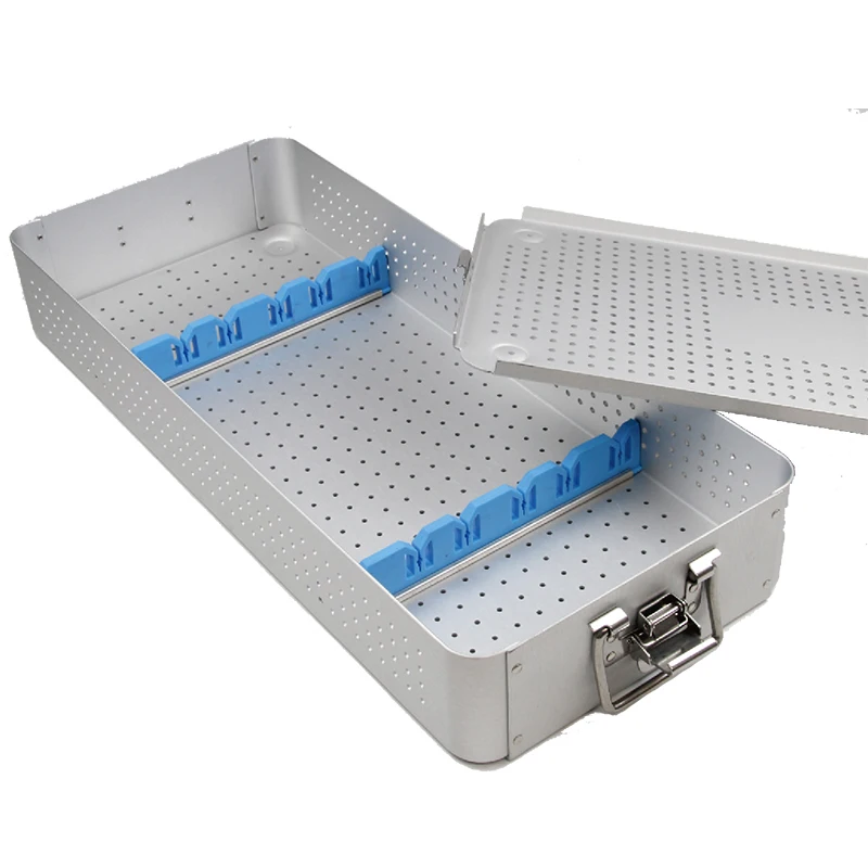 High Quality Aluminum Alloy Surgical Instrument Disinfection Box With Silicone Mat