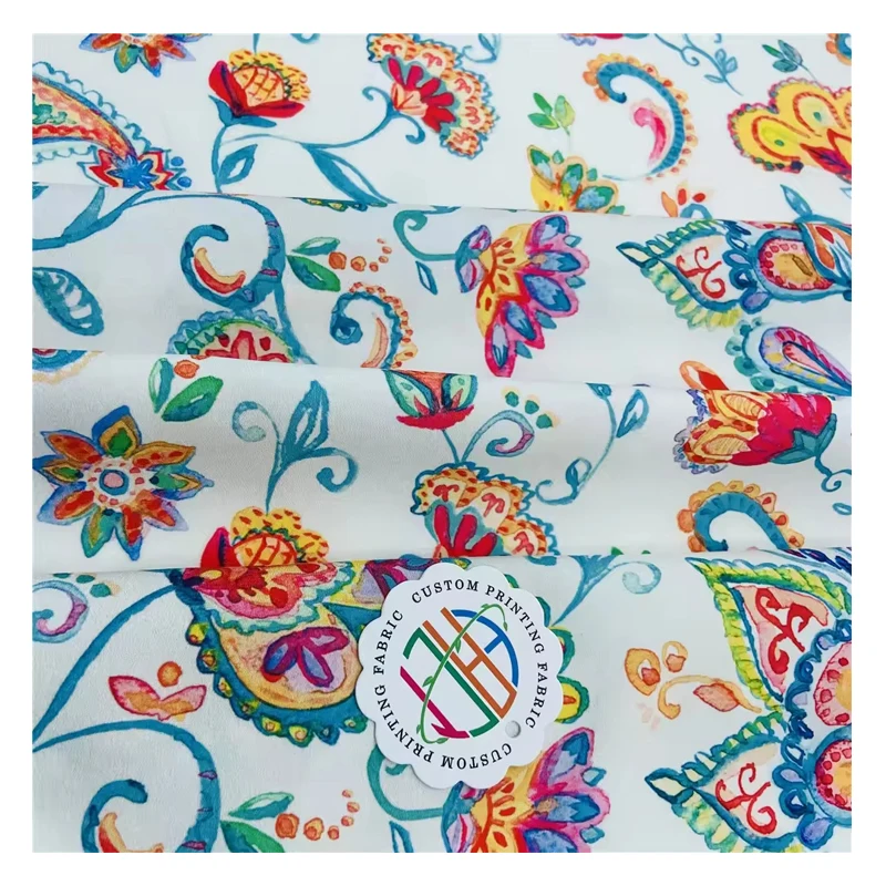 Мягкая тканая полиэфирная шифоновая ткань для блузки