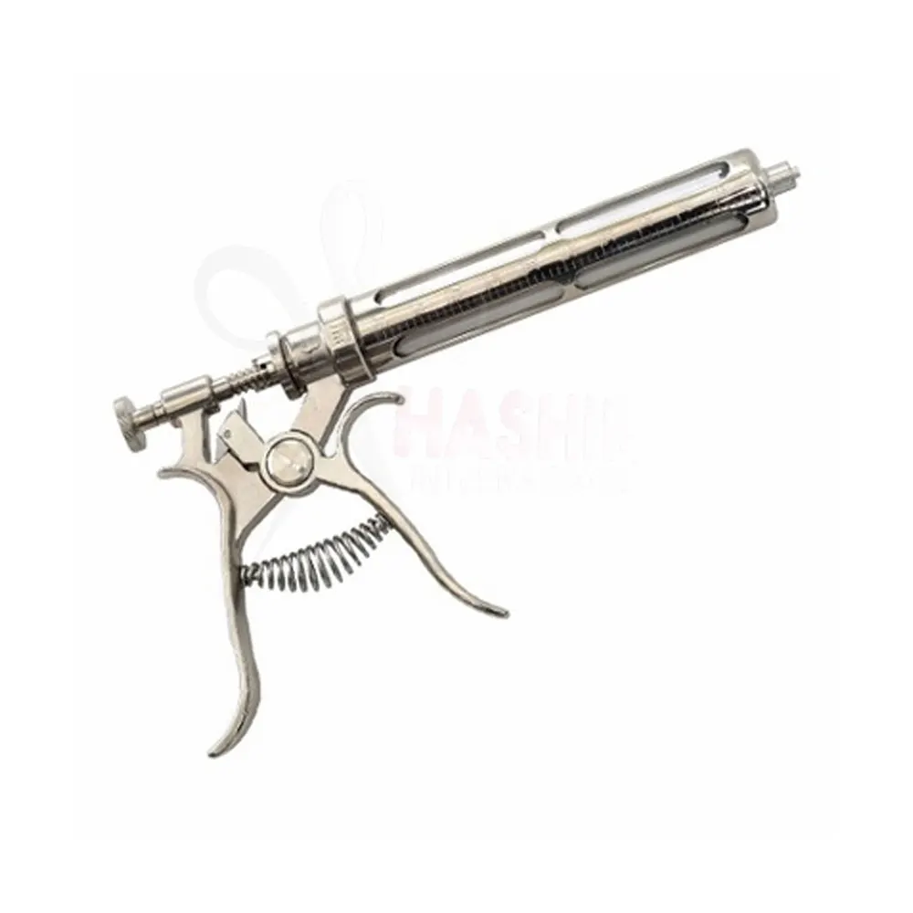 Automatic Metal Injector Syringe Durable Animal Veterinary Vaccine Injection Syringe