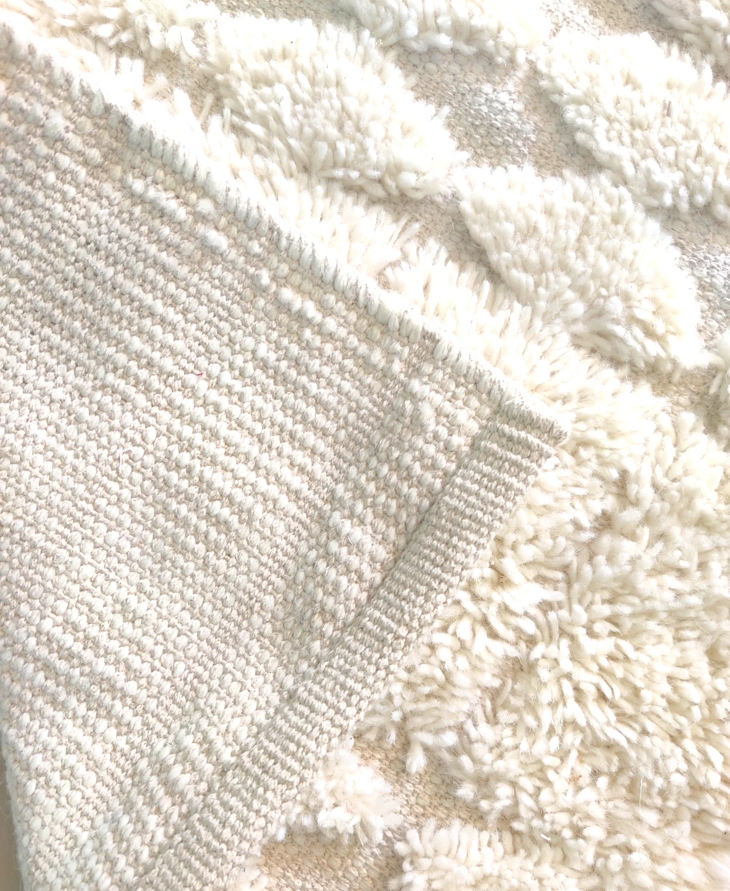 Best Quality Shaggy Wool rugs Hand woven Shaggy Cut pile Technic Rugs & Carpets For home decor Bedroom Soft Pillow Cushion Cover