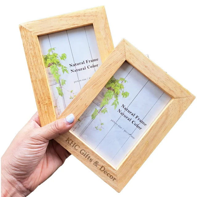 Eco Friendly Manufacturer New Design Wall Decoration Set of 6 VietNam Rubber Wood Photo Frame 4x6