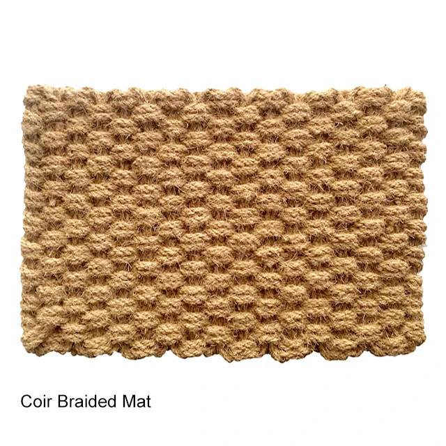 Natural Coir Rope Doormat Long Lasting Rug Anti Skid for Indoor Outdoor Kitchen Home and Office Coir Braided Doormat