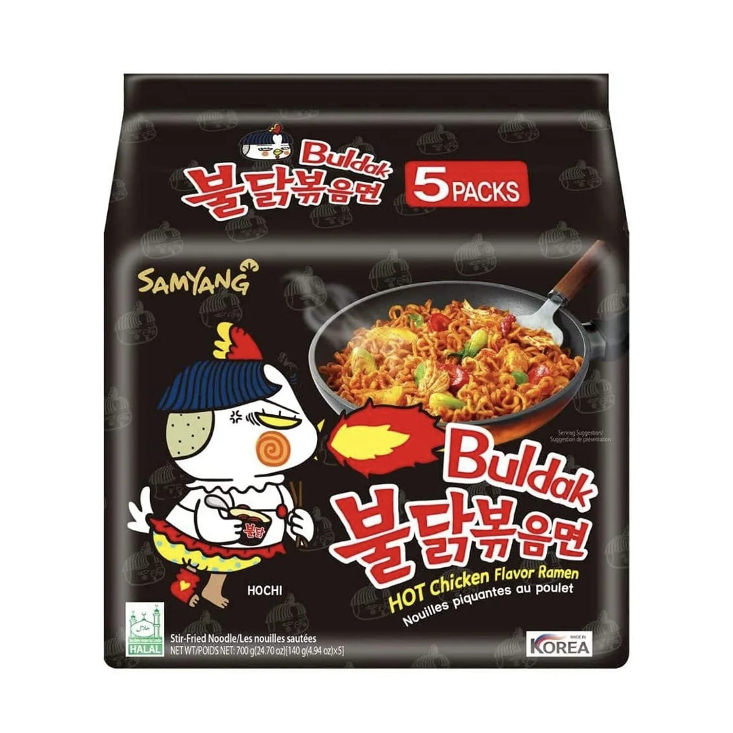 Ramen Hot Spicy Chicken Buldak Ramen Noodles Quick Hot Food Instant Noodles
