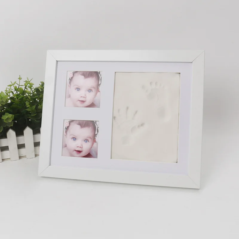Eco Friendly Baby Handprint Kit Footprint Kit Clay Hand Print Picture Frame for Newborn