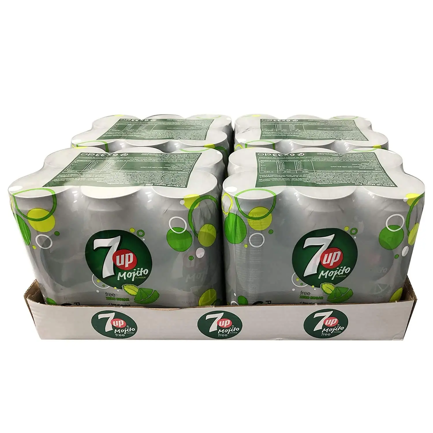 7UP Mojito Halal сертифицированные бутылки 24x0 33 л для тонких газированных фруктовых напитков со сладкими ароматами без сахарного игристого напитка