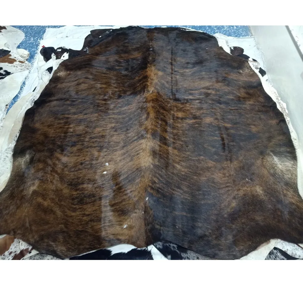 Natural Cowhide Rugs 100% Cowhide Leather Rugs Tricolor Cow Hide Skin Carpet Area 15-35 SQFT Natural Cow Hide Skin Rugs