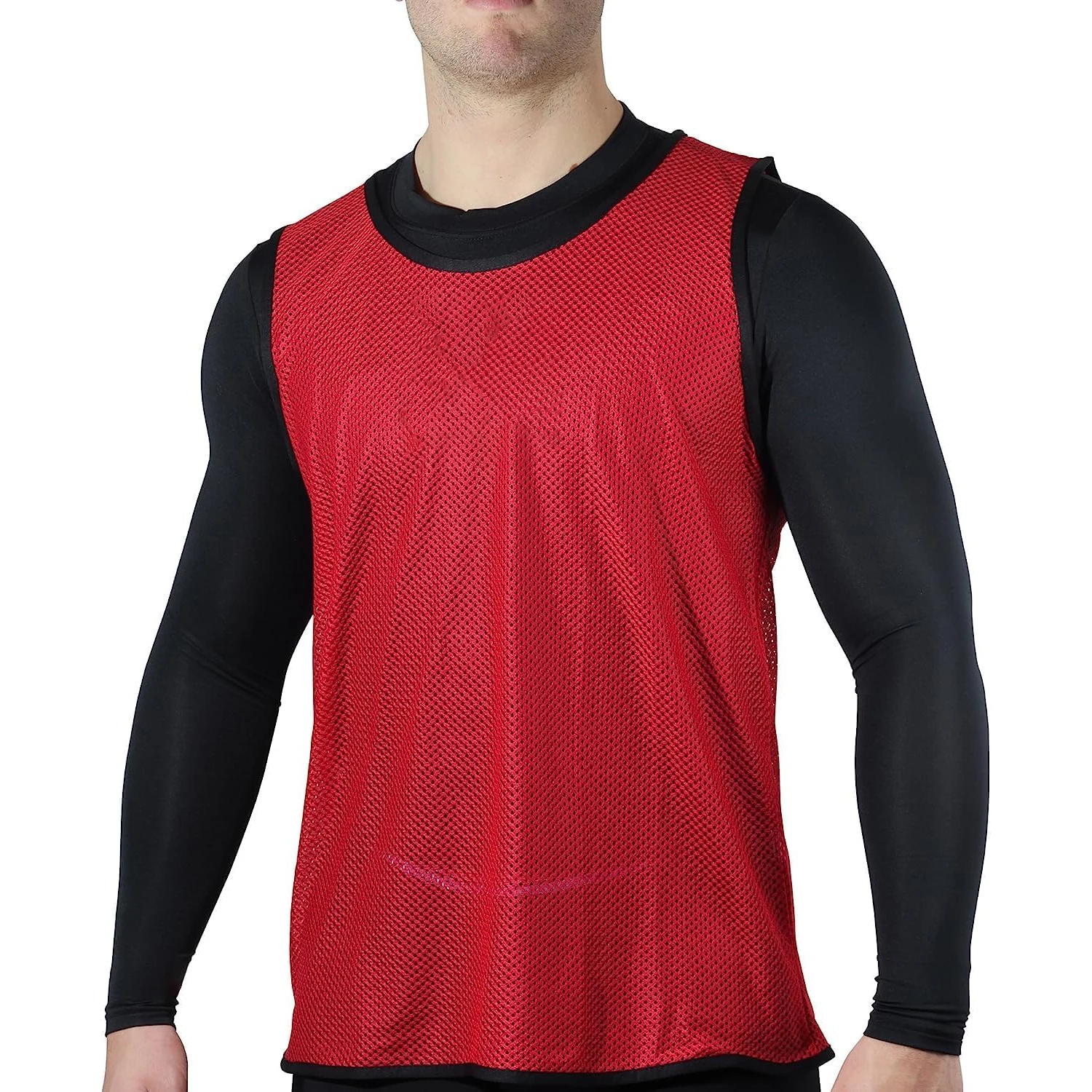 Best Selling Soccer Training Sport Mesh Vests Double Sided Reversible Soccer Training Bibs For Football Playing