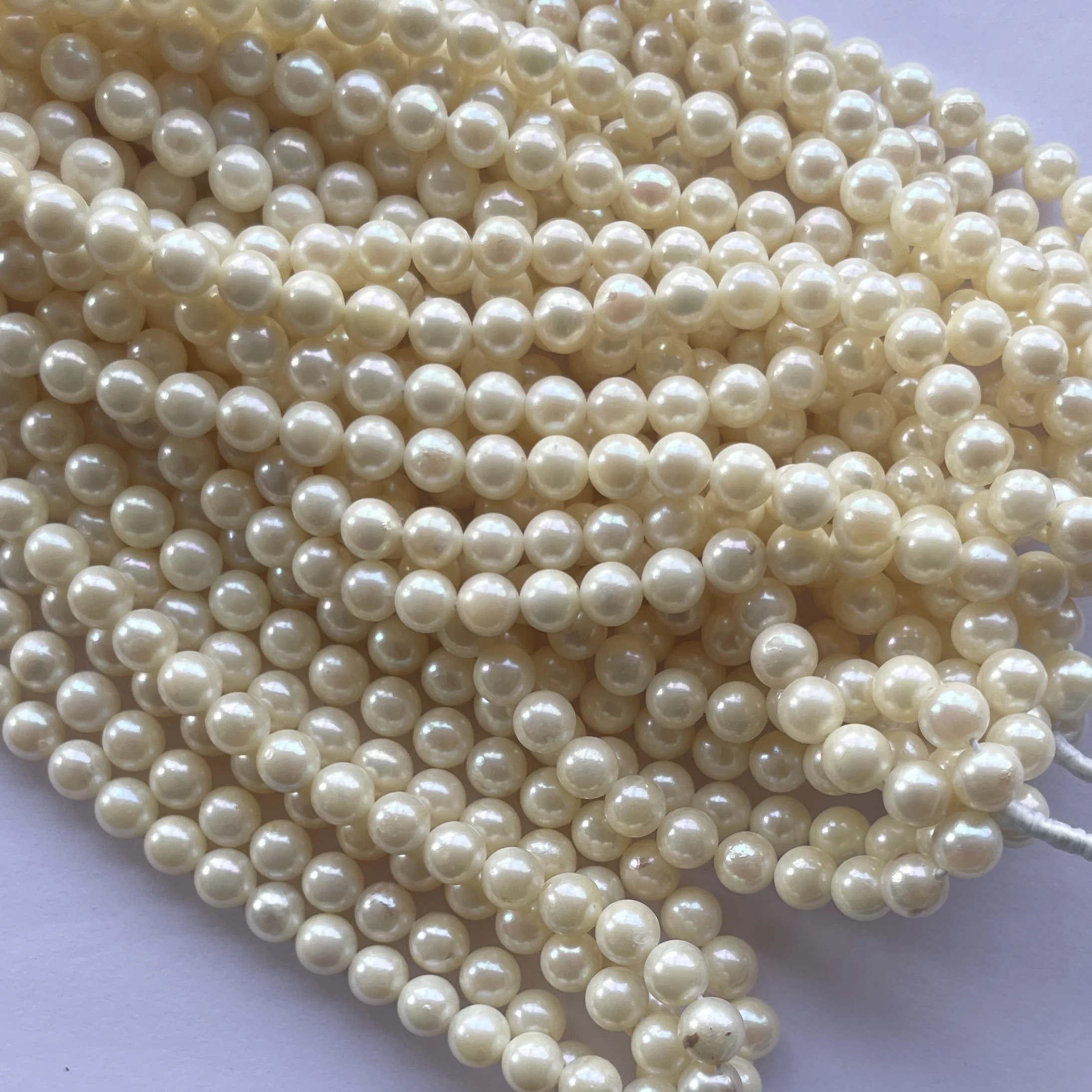 7mm Natural White Yellow Color Freshwater Pearl Stone Round Beads Strands Strings from Manufacturer Online India Alibaba 2024