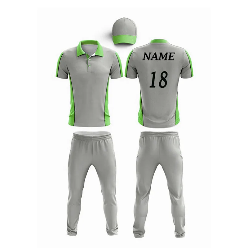 New design custom made Cricket Pattern Custom Design Uniforms cricket kits sublimation 2022