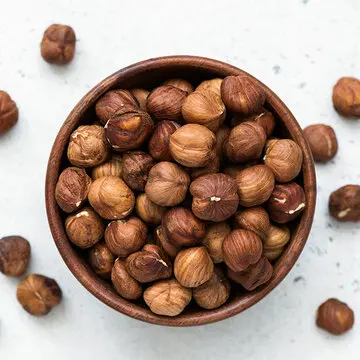 Buy Organic Hazelnuts (Whole, Skin On) For Sale