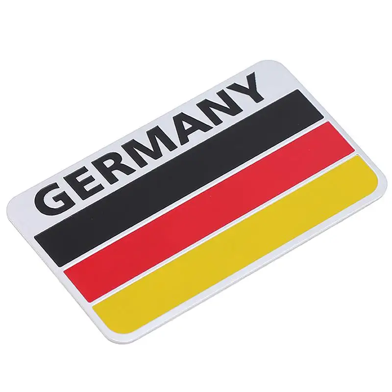 Wholesale custom design country flag decor car aluminum badge sticker