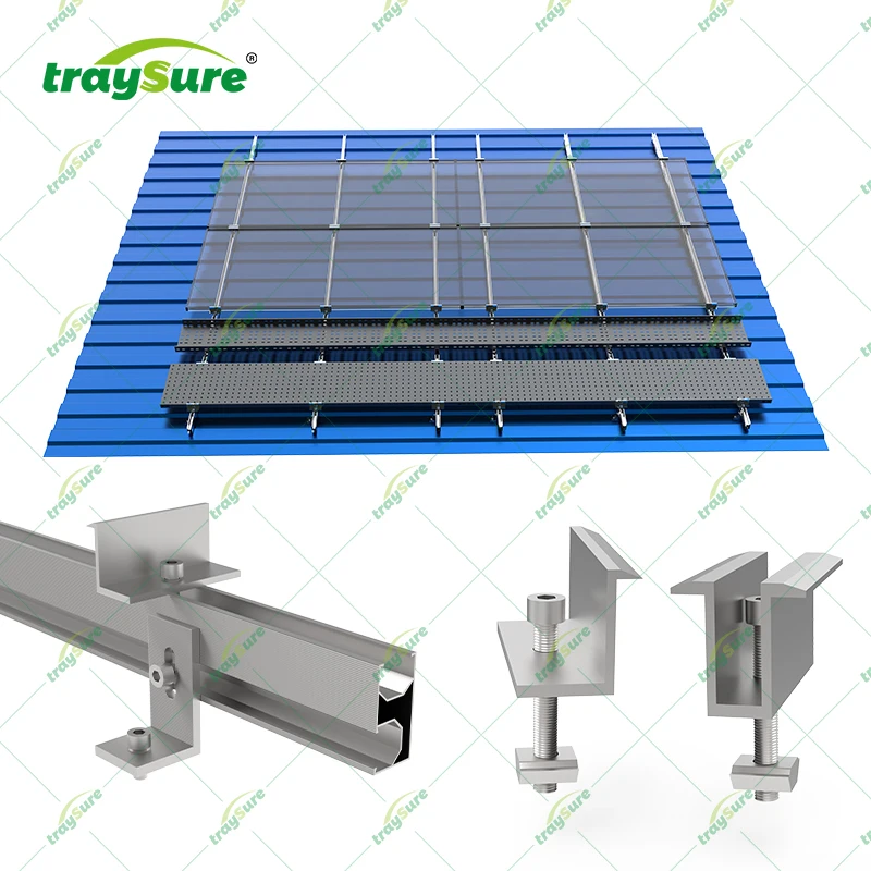 TRAYSURE Solar Mounting System Commercial Solar PV Roof Mounting System Accessory Solar Wholesale Mounting System