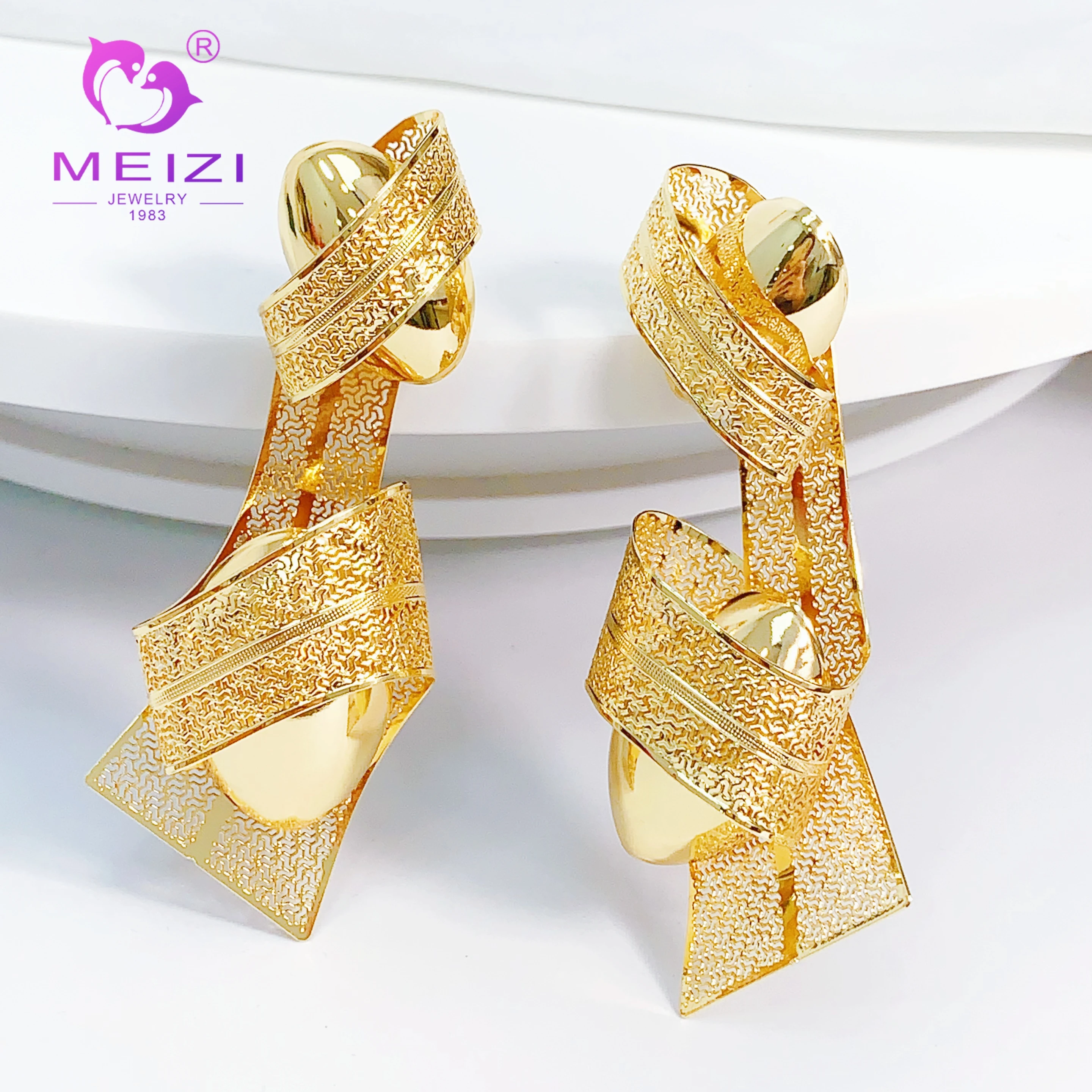 Ювелирные изделия Meizi, модные женские серьги из Дубая, новые свадебные украшения для банкета