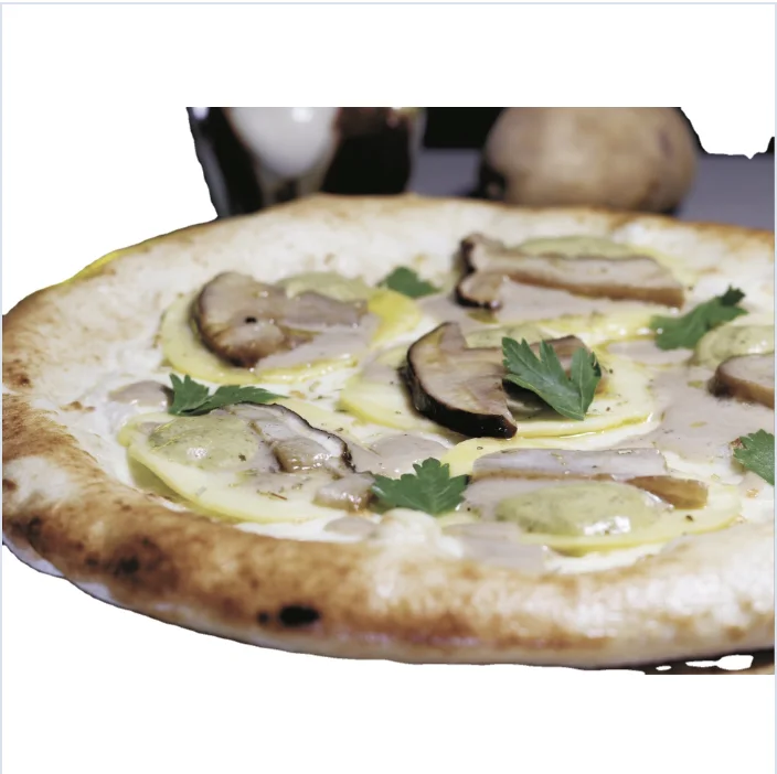 Top quality Italian pizza with Porcini Mushrooms and Potatoes for catering and foreign buyers