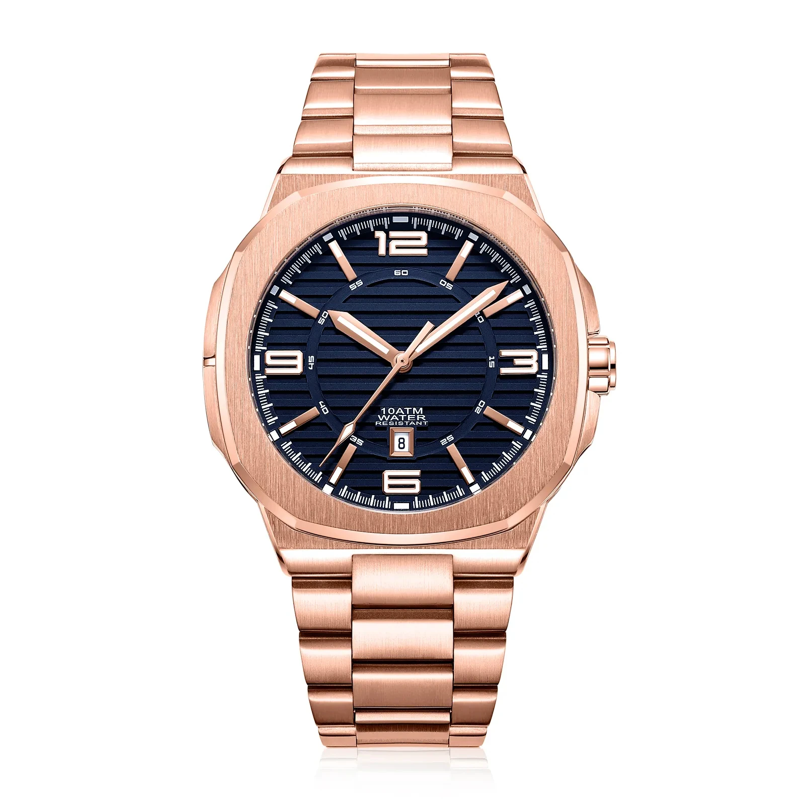 custom logo Stainless steel  bracelet skeleton watch relojes para hombres automatic mechanical  luxury mens style watches