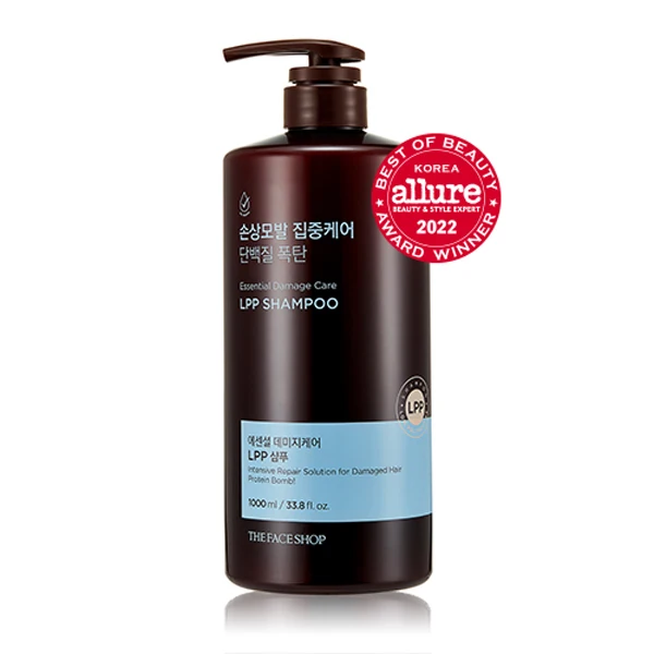 THE FACE SHOP Damage Care LPP Shampoo 1000ML Korean Skin Care Beauty Product