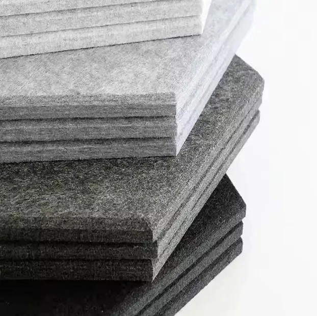 Interior decoration noise echo solution recycled acoustic PET felt sound panels office room desk dividers panel soundproof