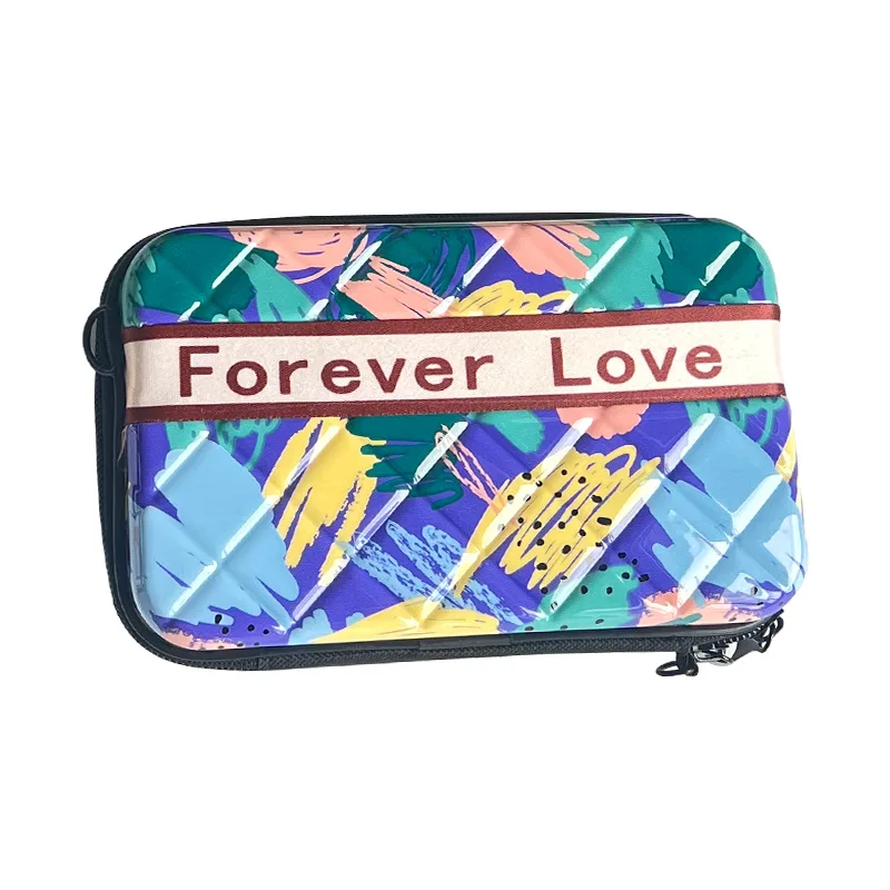MU Mini Cosmetic Bag Customized logo Shape Crossbody Mobile Phone Bag Small Pc Cosmetic Bag 7 inch Makeup Case