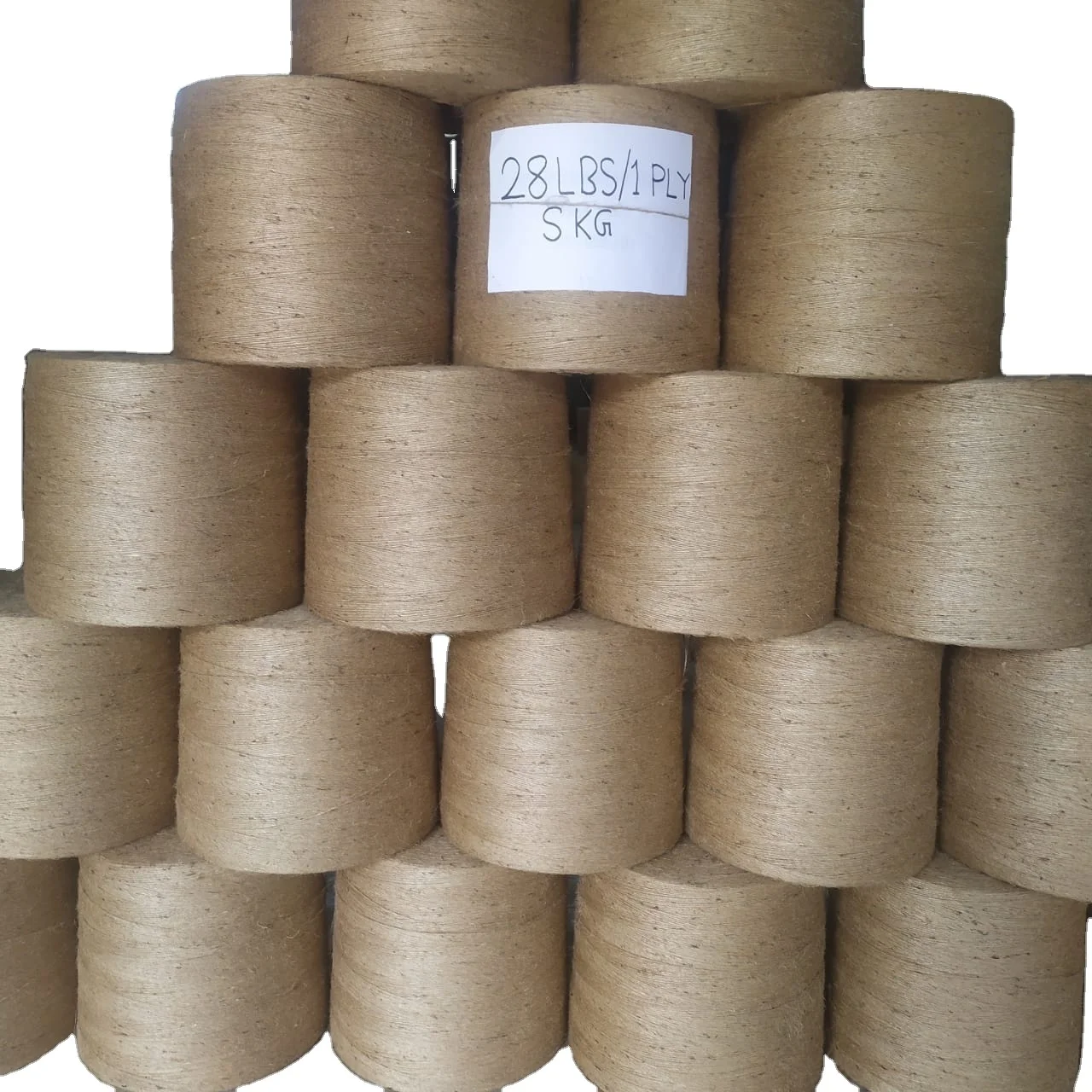 High Quality 28lbs/1ply Jute Yarn from Bangladesh Recycled Raw Material for Knitting Weaving Sewing and Hand Knitting