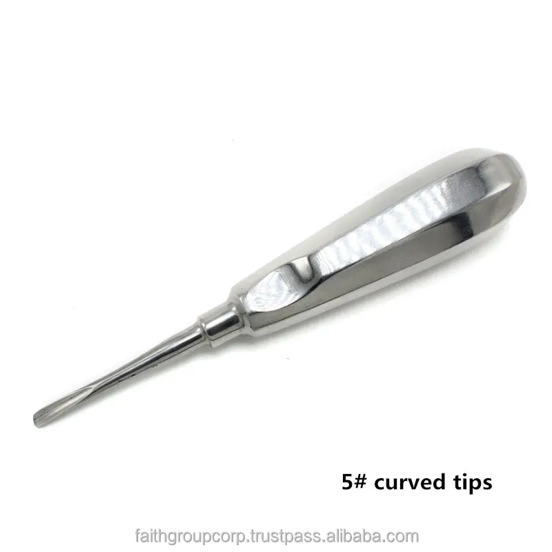 Hot Sale 1Pcs Dental elevator Stainless Steel Tooth Elevator Dentist Tools Straight Curved Root Elevator Dental Lab Instrument