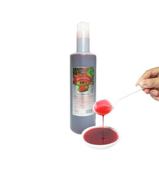 Strawberry Syrup Concentrated Juice For Bubble Tea Ingredients Made From Vietnam High Quality For Sale