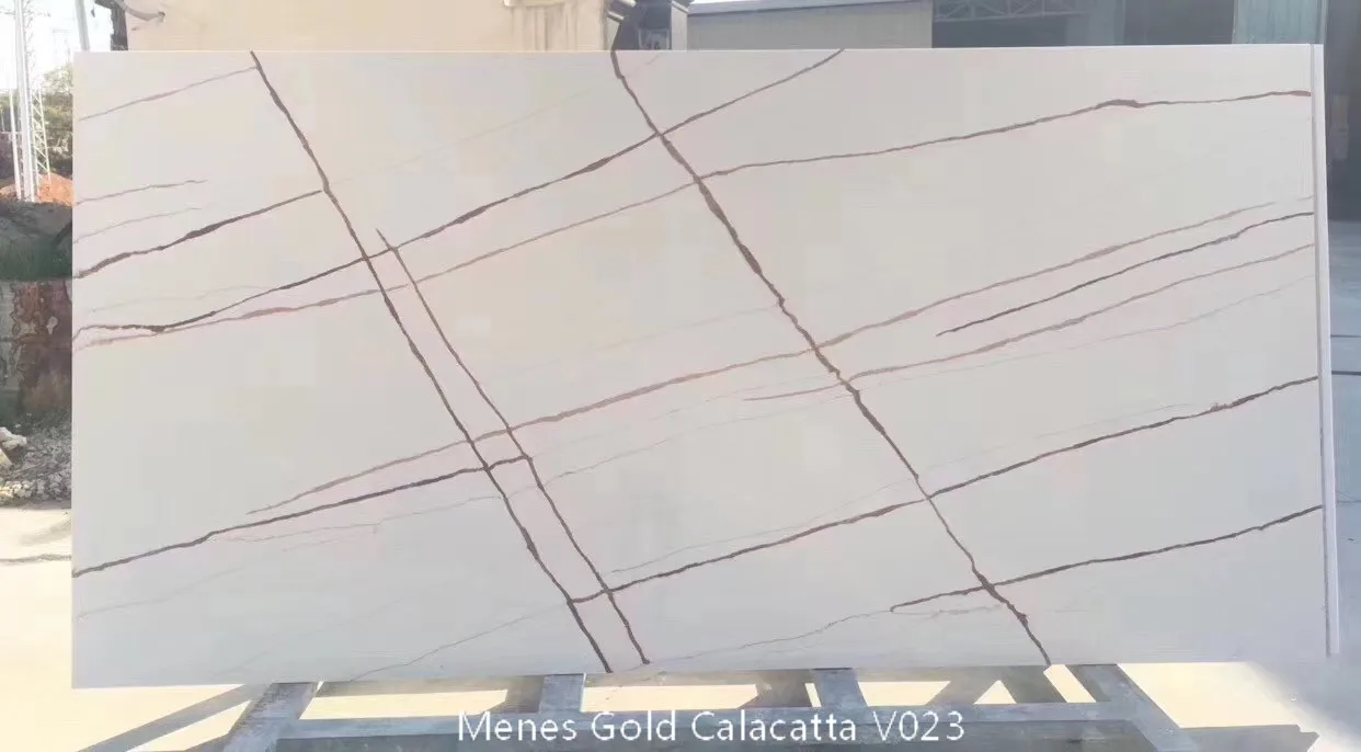 Best Quality Artificial Quartz Stone Slab Factory Price White Polished Gold Veins Cut Size Kitchen Countertops Wall Marble