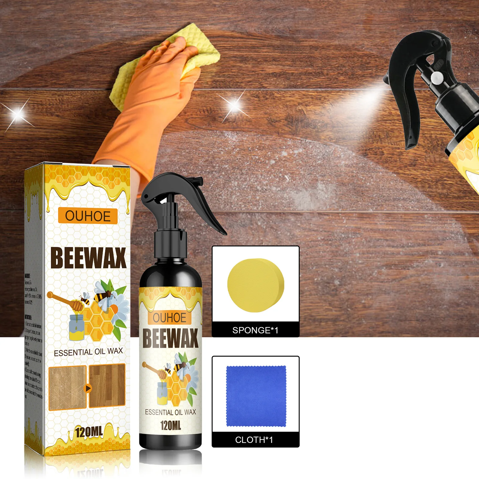 Wholesale 100% Natural wax Long-lasting Care Anti-Mildew and Moisture-proof Wood Floor Wax