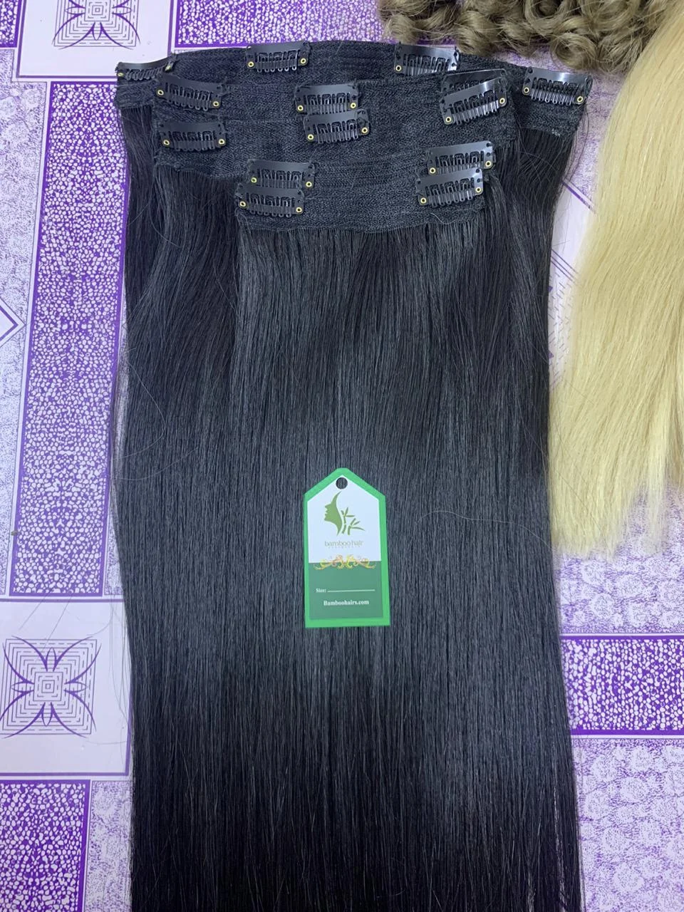Clip-ins Extension Wholesale Vietnam Double Drawn 100% Natural Virgin Raw Human Hair Clip in Hair Extention