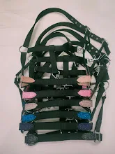 FANCY ADJUSTABLE HORSE PP HALTER AVAILABLE IN MANY COLORS