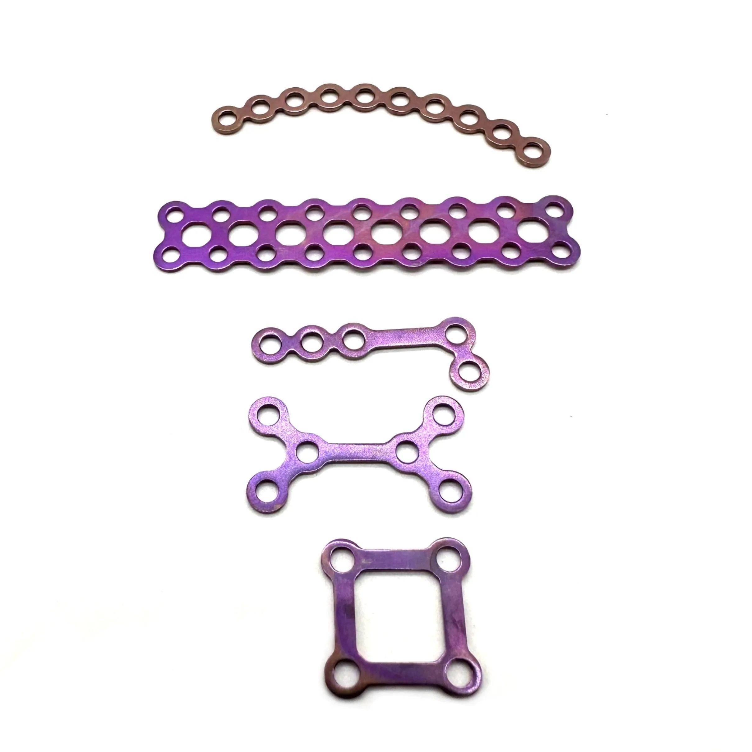 High Quality Brand New 2.0mm Maxillofacial Mini Arc Bridge Plate 1.0mm Thickness Mini Titanium Implant Skull Plate