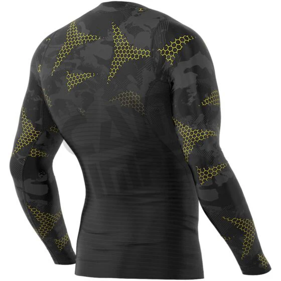Custom Surf Printed Long Sleeve Swimsuit Rashguard OEM Design Compression MMA Rashguard Custom Sublimated Printed Rashguard