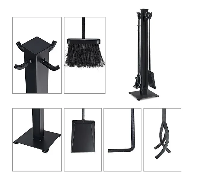 5 Pieces Fireplace Iron Fire Place Tool Set BY KSN