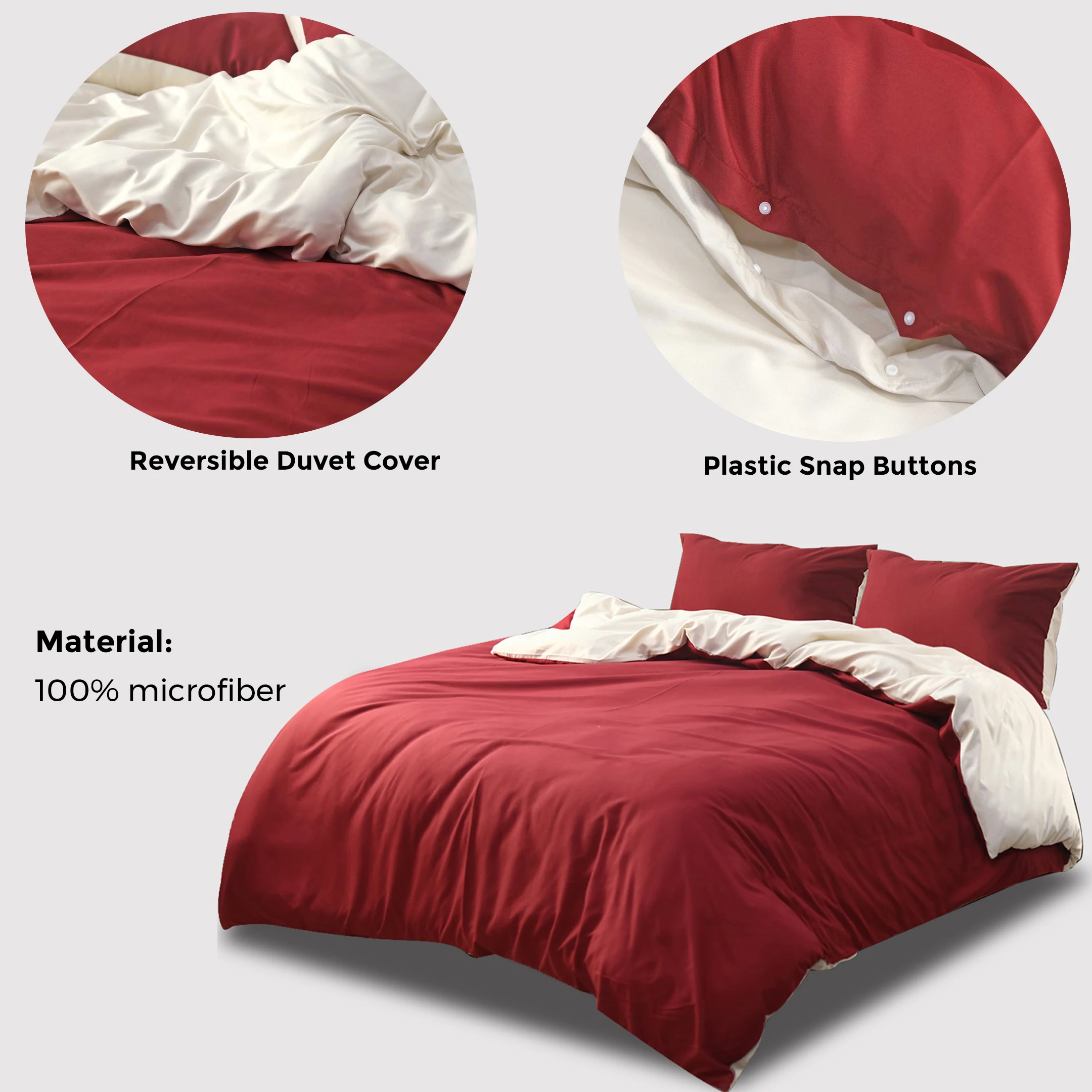 wholesale new simple 100% Cotton luxury reversible purple & silver solid color Quilt Duvet bed cover sheet Bedding